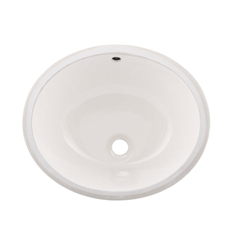 Ceramic Oval Single Bowl Undermount Bathroom Basin