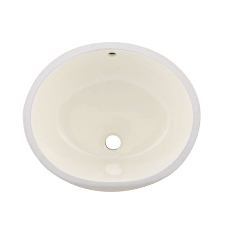 Ceramic Oval Single Bowl Undermount Bathroom Basin