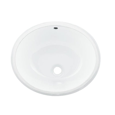 Ceramic Oval Single Bowl Undermount Bathroom Basin