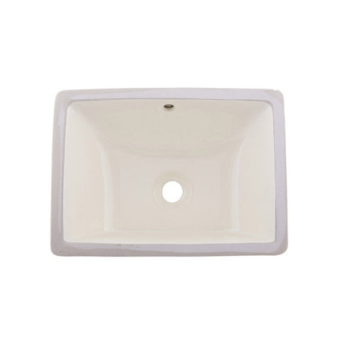 Ceramic Square Single Bowl Undermount Bathroom Basin