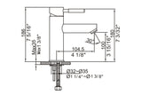 U.331341.C Single-lever lavatory faucet. CUPC Certified.