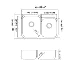 60/40 Double Bowl Undermount Kitchen Sink