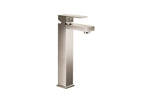 Single-lever tall lavatory faucet (Brushed nickle). CUPC Certified.