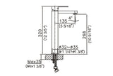 U.751129.BN Single-lever tall lavatory faucet. CUPC Certified.