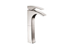 Single-lever tall lavatory faucet (Brushed nickle). CUPC Certified.