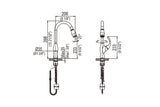 U.083157.BN Single-handle pull-down kitchen faucet. CUPC Certified.