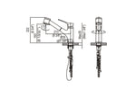 U.503709.BN Single-lever pull-out spray sink mixer. CUPC Certified.