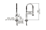 U.753383.C Single-lever pull-out spray kitchen mixer. CUPC Certified.