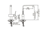 U.783325.C Single-lever sink mixer. CUPC Certified.