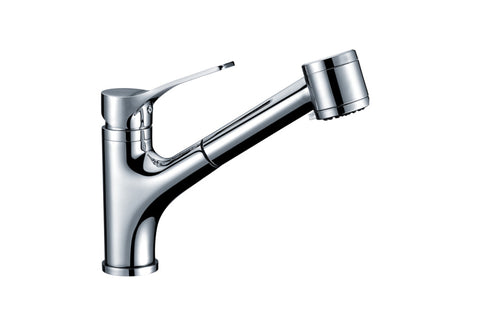 Single-lever pull-out spray sink mixer. CUPC Certified.