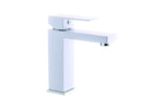 Single-lever lavatory faucet (White). CUPC Certified.